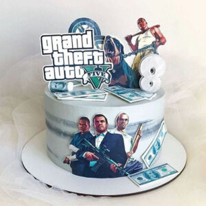 GTA Gaming Theme Cake 11