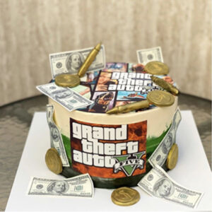 GTA Gaming Theme Cake 09