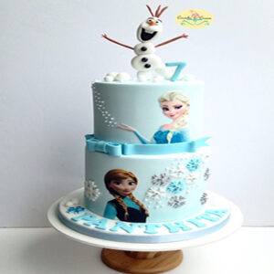 Frozen theme cake 26