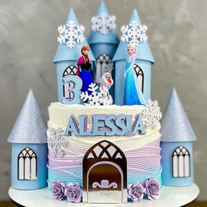 Frozen theme cake 32