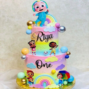 Cocomelon theme cake 17