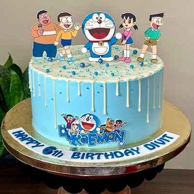 Doremon Theme Cake 01