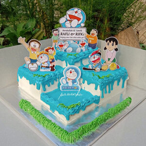 Doremon theme cake 11