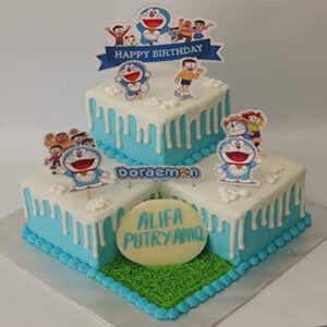 Doremon theme cake 12