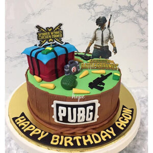 PUB G Gaming Theme Cake 17
