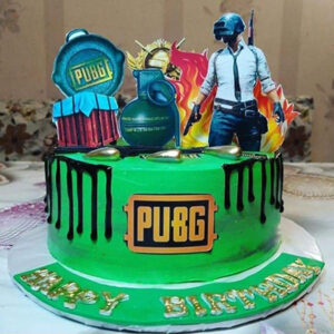 PUB G Gaming Theme Cake 09