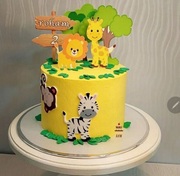 Animal-Dinosaurs theme cake 28