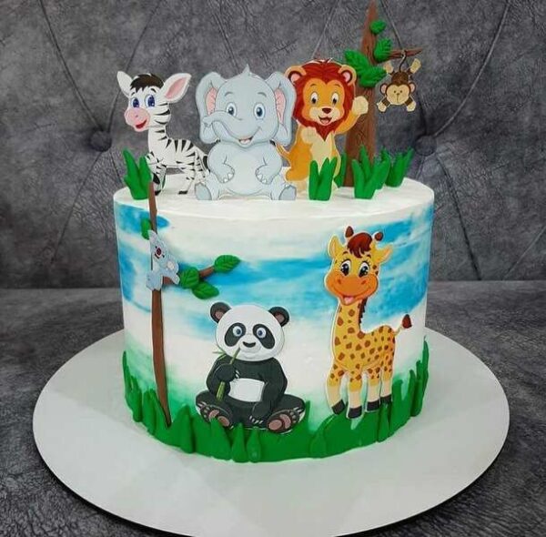 Animal theme cake 4