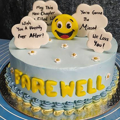 Farewell Theme cake 01