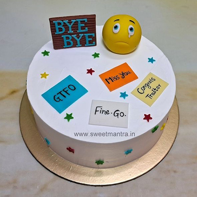 Farewell Theme cake 03