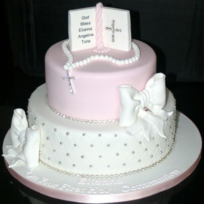 Baptism Theme cake 08