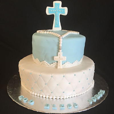 Baptism Theme cake 02