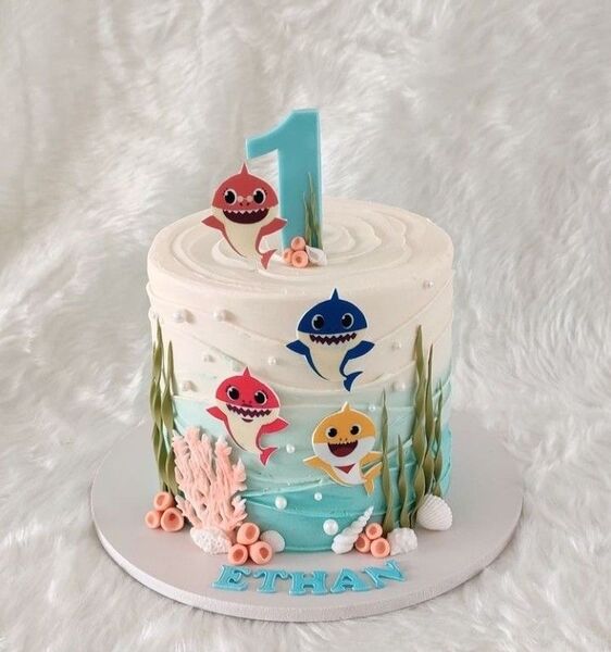 Baby Shark Theme Cake 05