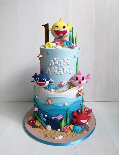 Baby Shark Theme Cake 18