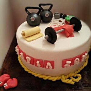 Gym theme cake 8