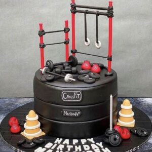 Gym theme cake 25