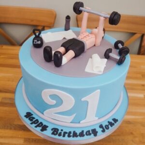 Gym theme cake 20