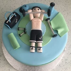 Gym theme cake 21