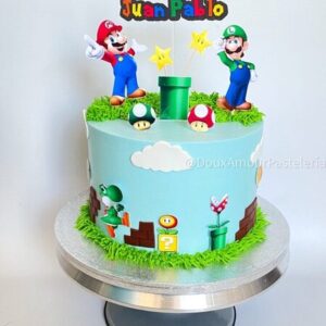 Mario Theme Cake 09
