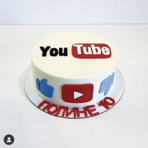Youtube theme cake 5