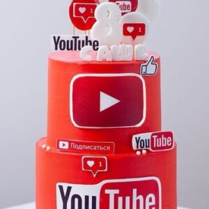 Youtube theme cake 17