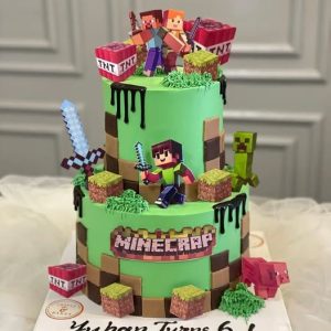 Enderman Treat Cake