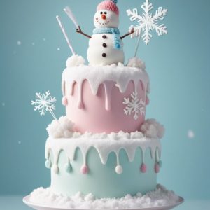 Snowflake Fantasy Cake